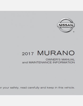 nissan murano 2017 owners manual
